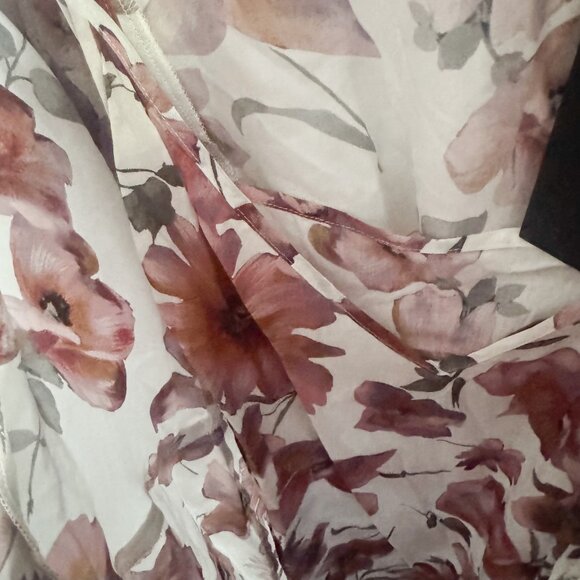 NWT The Kooples Pastel Daisy Floral Satin Dress 2/M - Picture 7 of 9